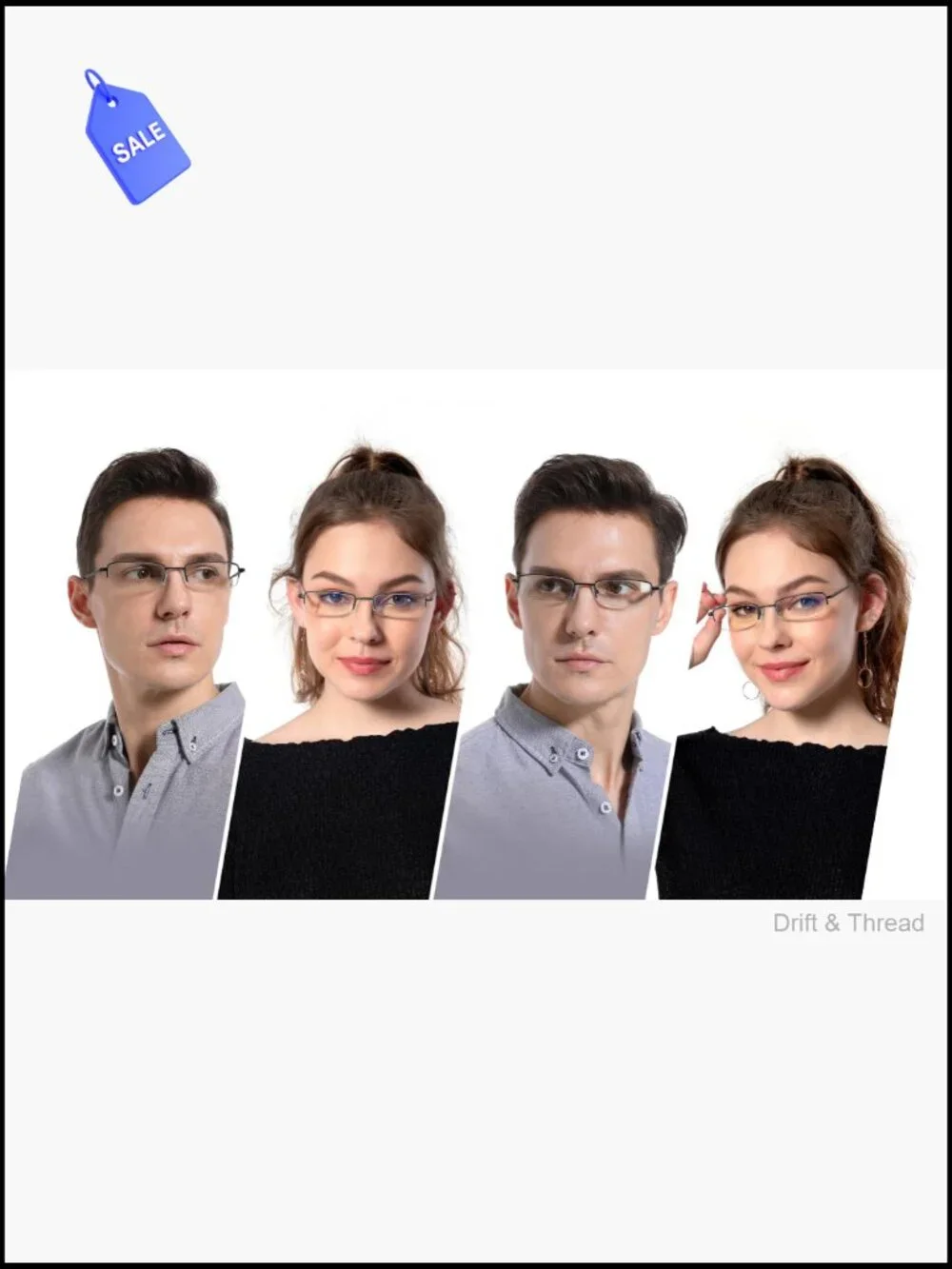 2-Pack Blue Light Blocking Reading Glasses with Hard Cases